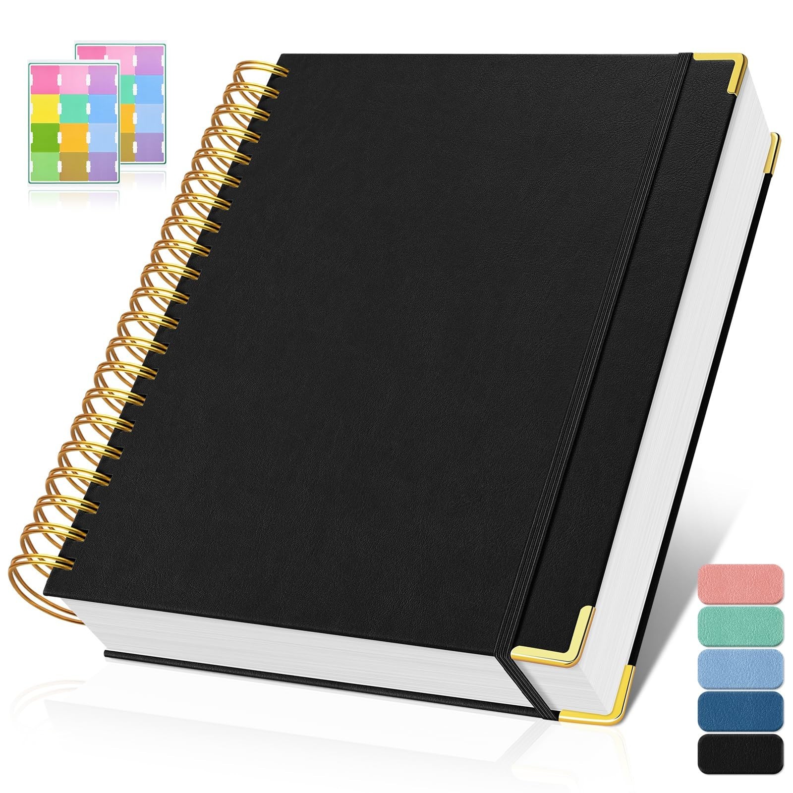 Spiral Graph Paper Notebook A5 – 300 Pages, Thick 100gsm Grid Journal for School