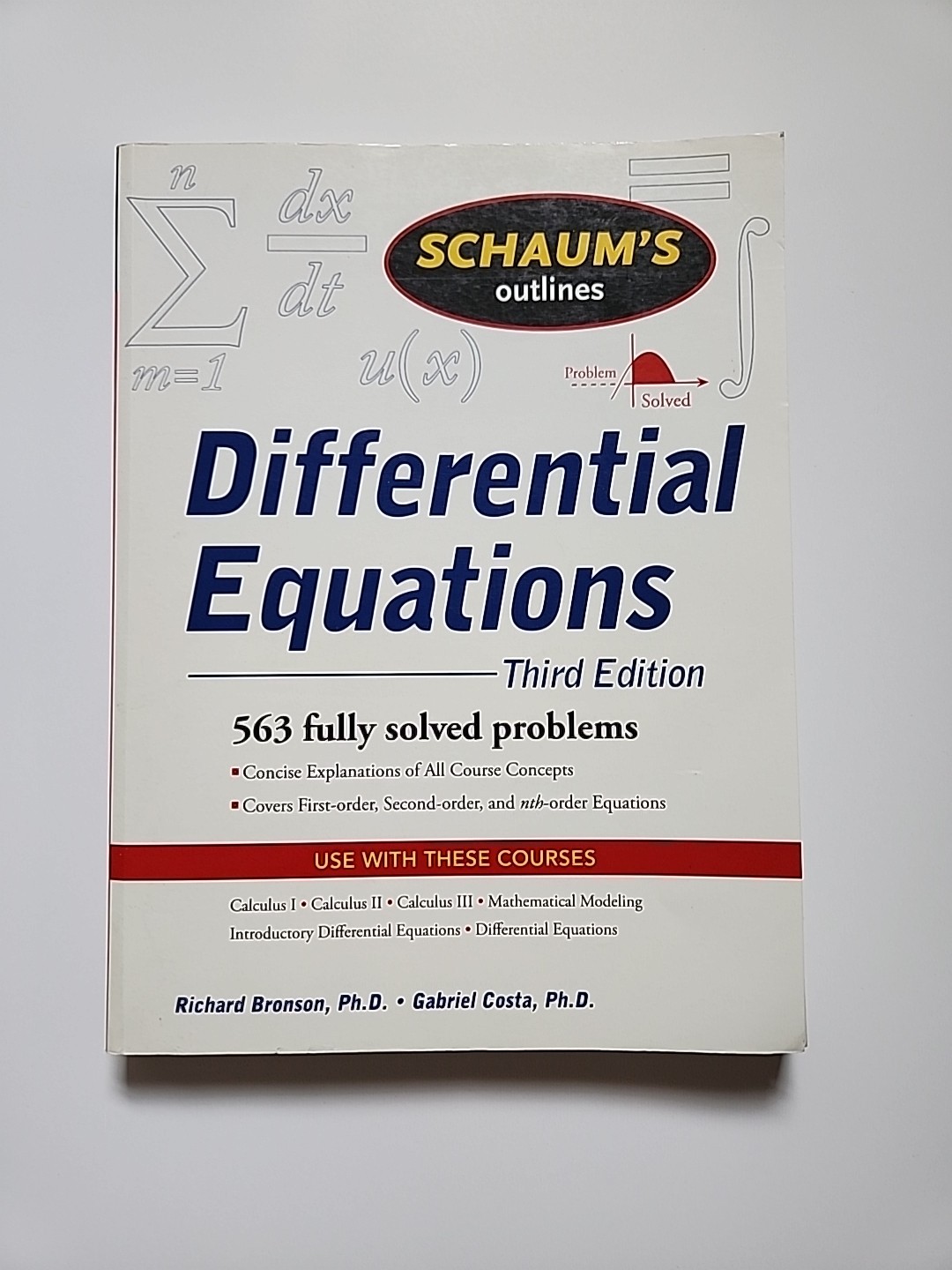 Schaum’s Outline Ser.: Schaum’s Outline of Differential Equations : 563 Fully…