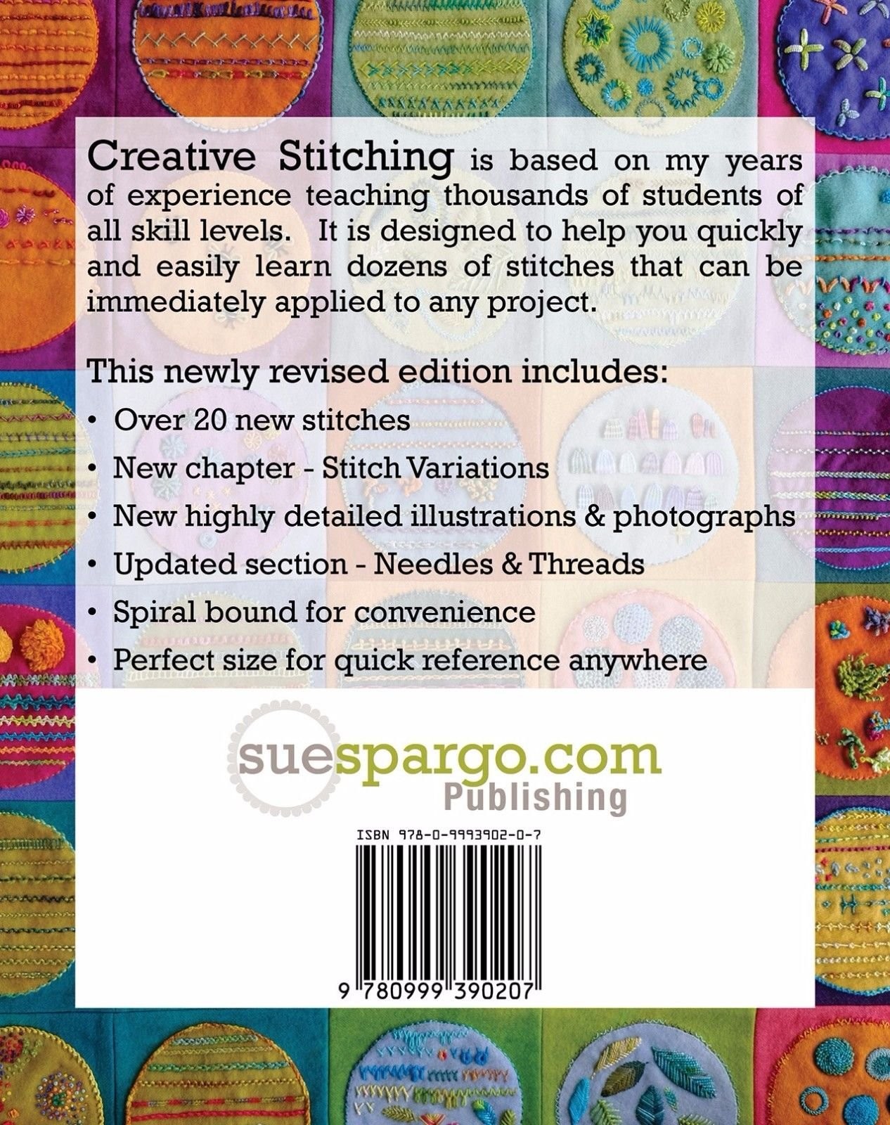 Creative Stitching, Second Edition by Sue Spargo – 214 Pages of StepbyStep St…