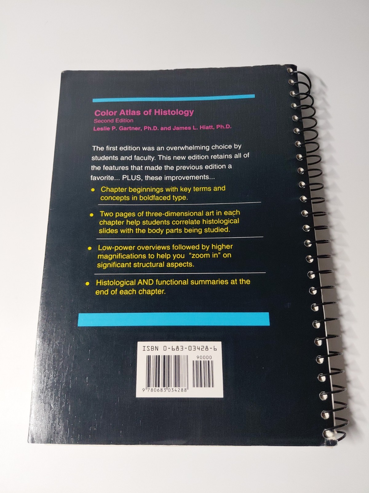 Color Atlas of Histology 1994 Paperback