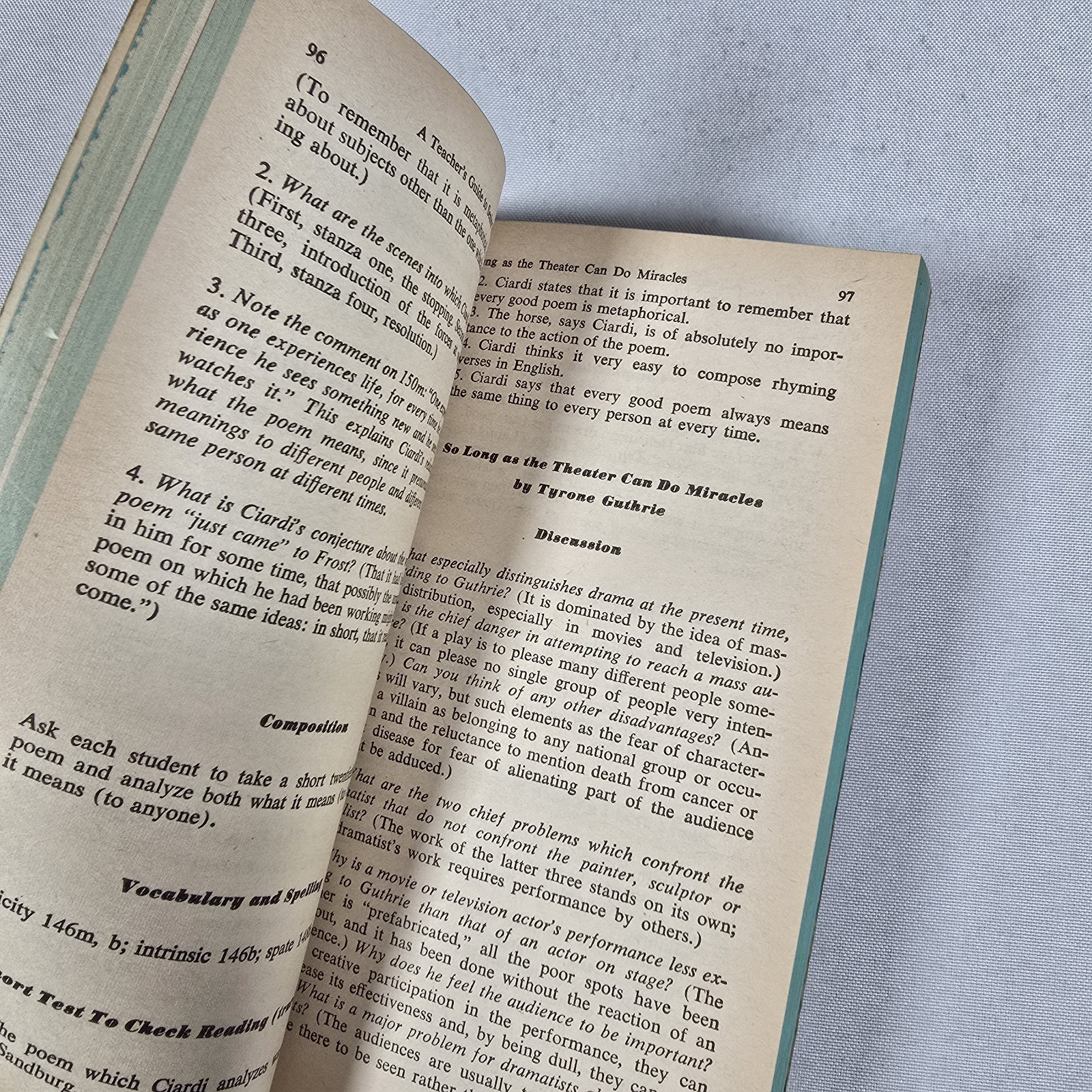 A Teacher’s Guide to Senior High School Literature ~ 1966 STEWART BENEDICT