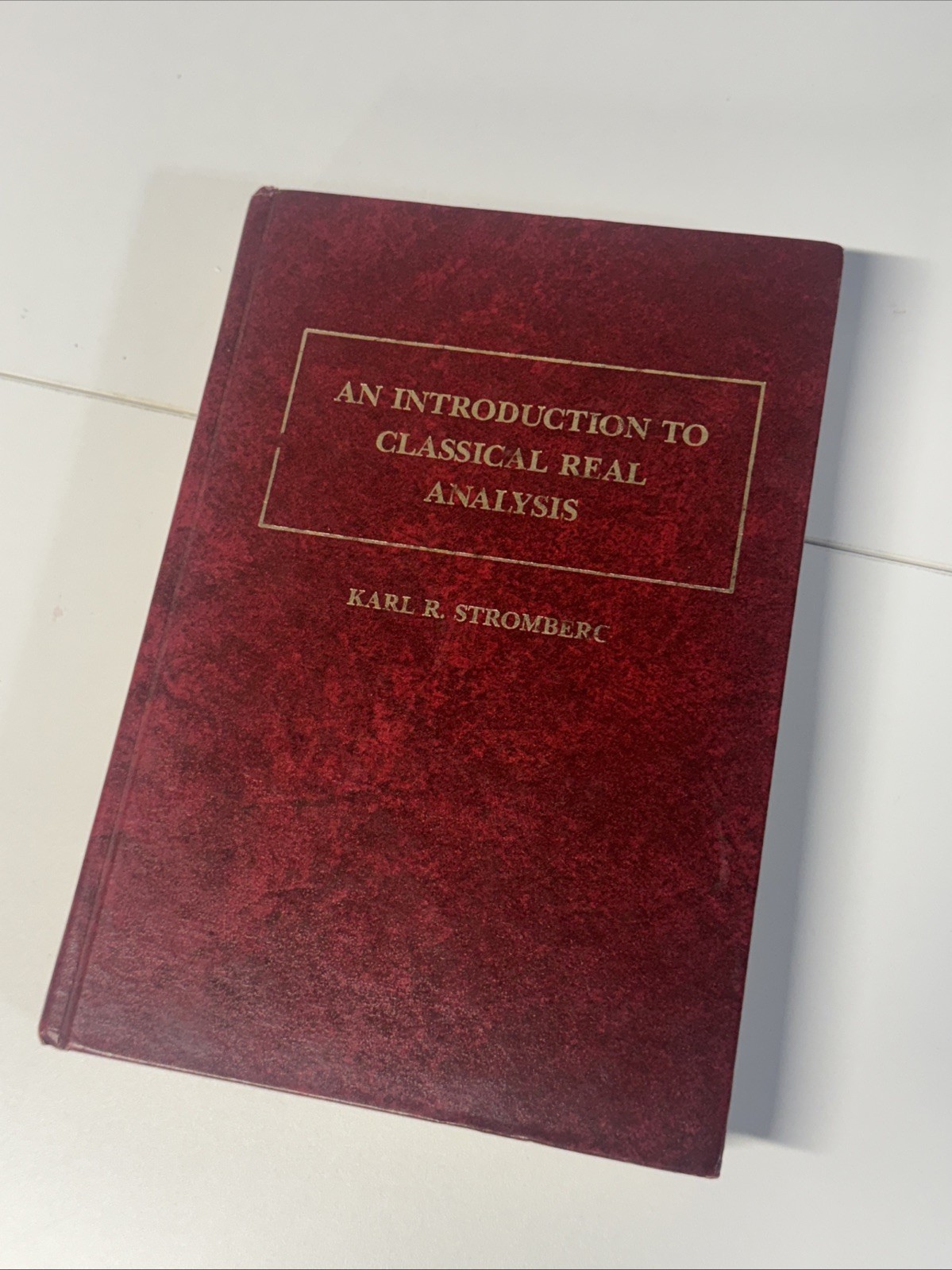 CLASSICAL REAL ANALYSIS introduction book 1981 integration Karl Stromberg math