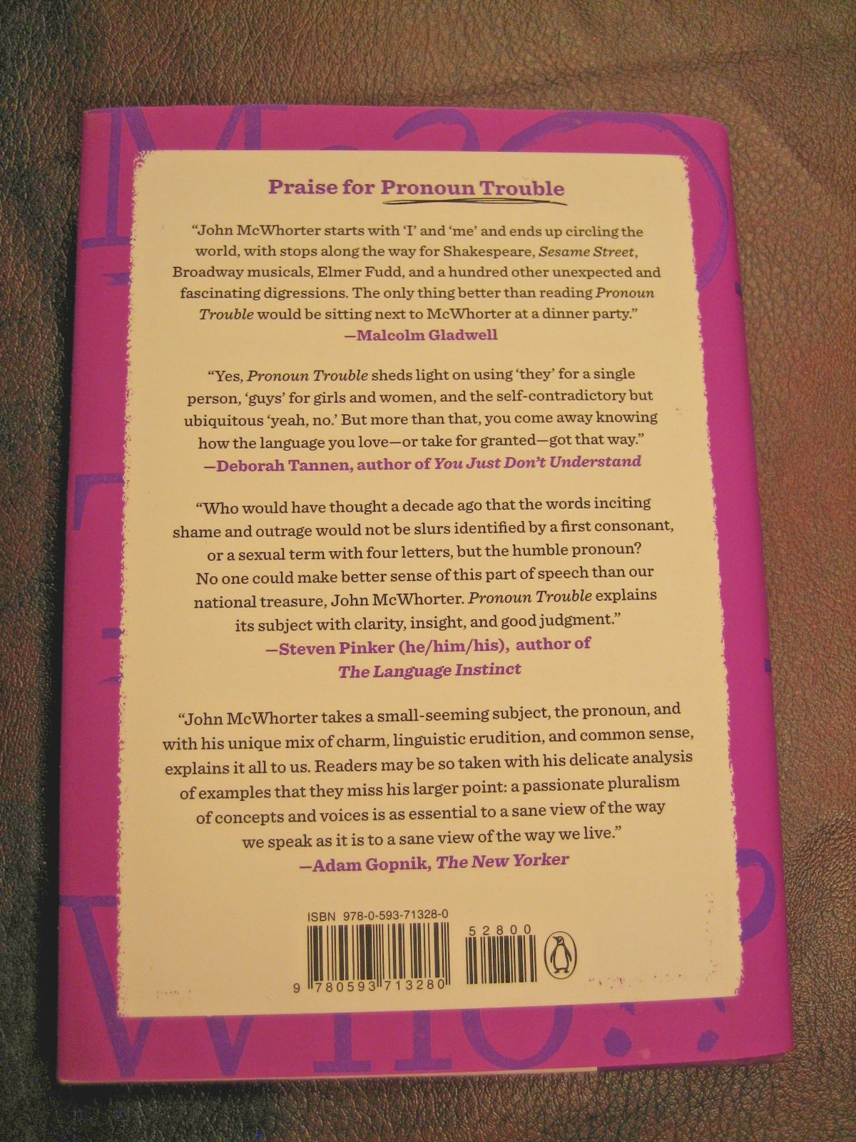 Pronoun Trouble: The Story of Us in Seven Little Words by John McWhorter