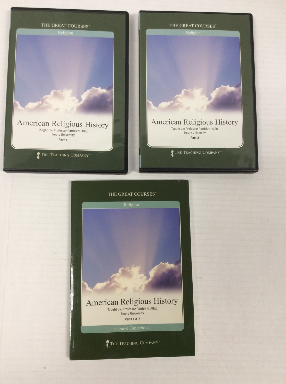 GREAT COURSES: American Religious History Parts 1 and 2 12 CDs plus Guidebook