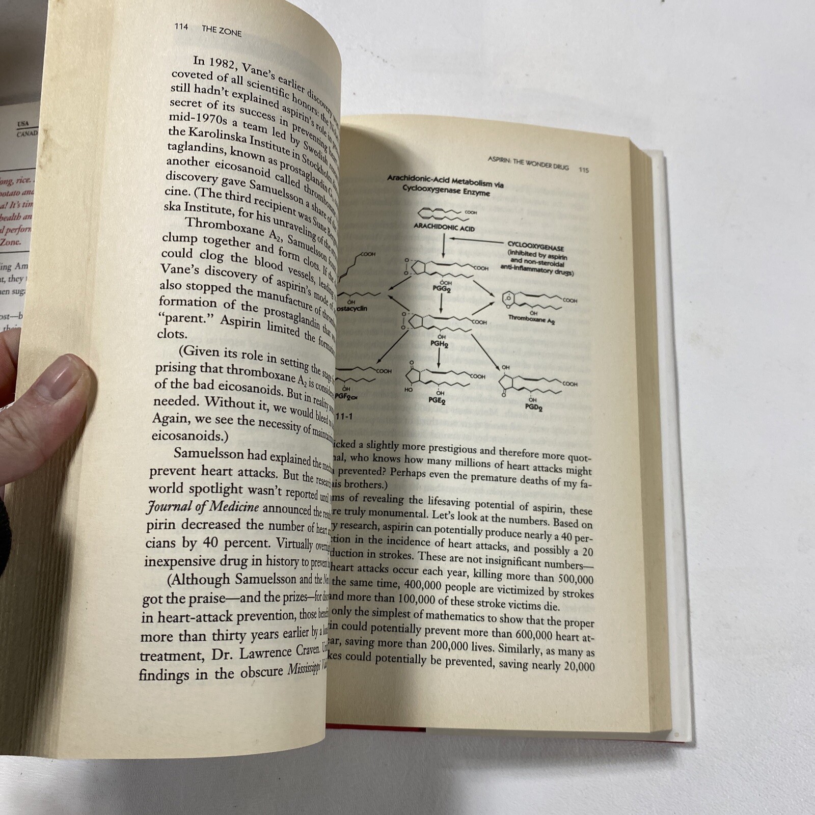The Zone : A Dietary Road Map – Barry Sears (Dust Jacket, 1995, 1st Edition)