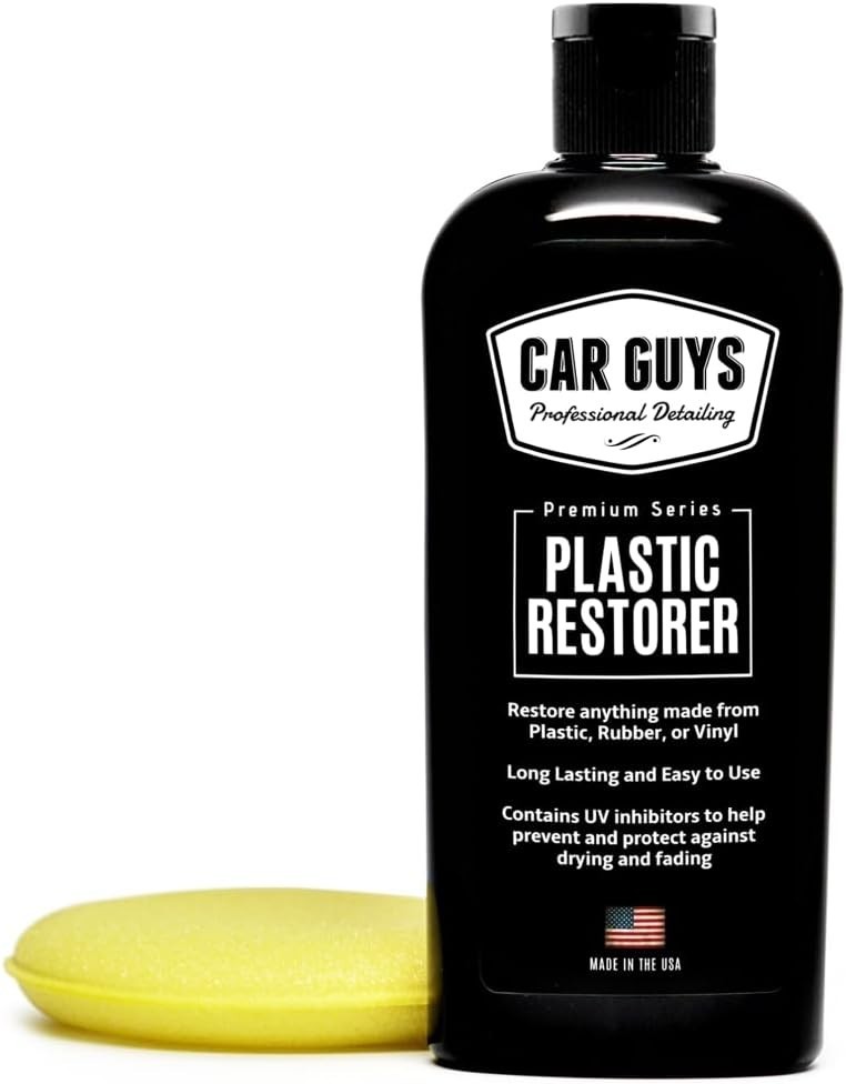 Plastic Restorer Kit 8 Oz Auto Detailing Rubber Vinyl Trim Water Resistant