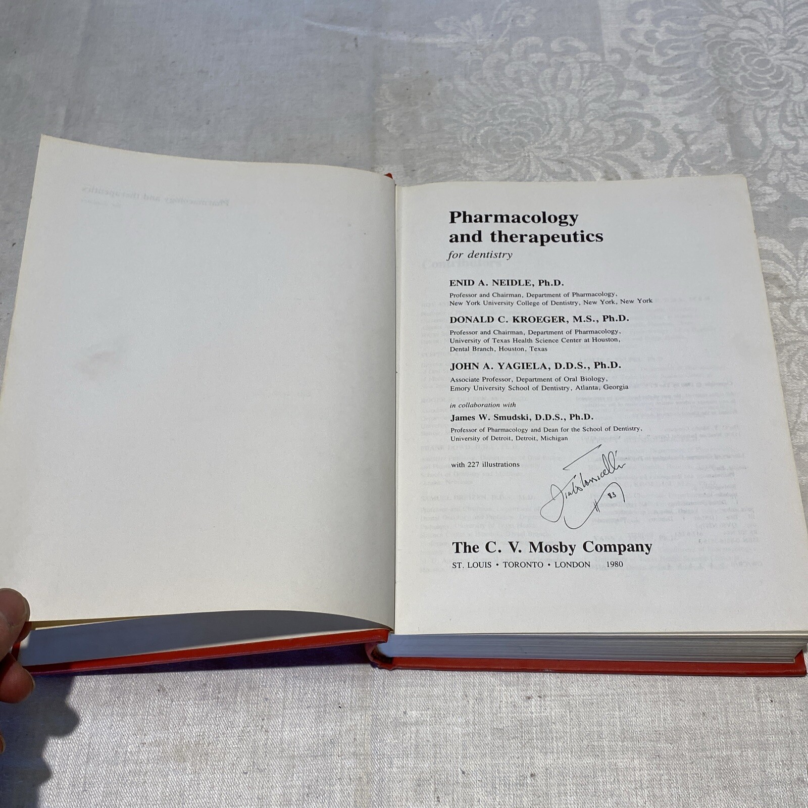 Rare 1st Edition Pharmacology and Therapeutics for Dentistry- Hardcover 1980