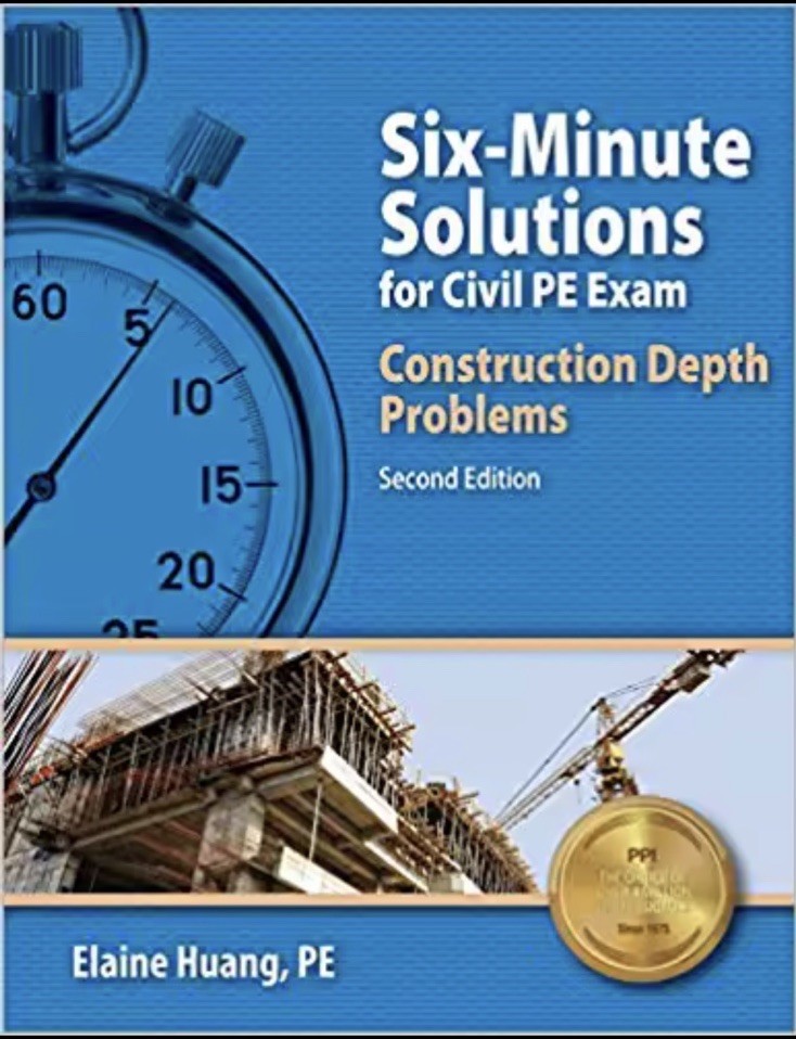 Six-Minute Solutions for Civil PE Exam: Construction Depth Problems