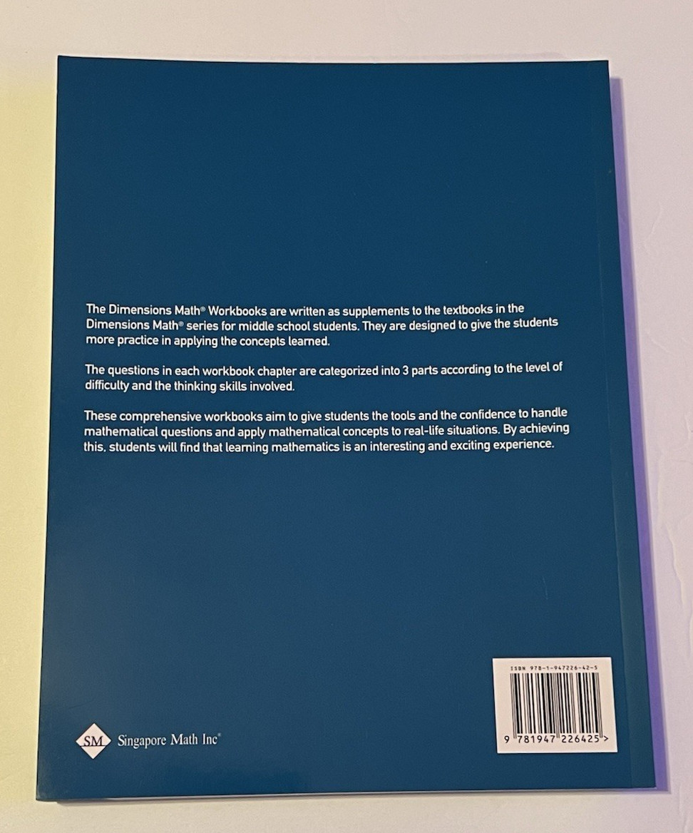 Dimensions Math Workbook 6A Singapore Math