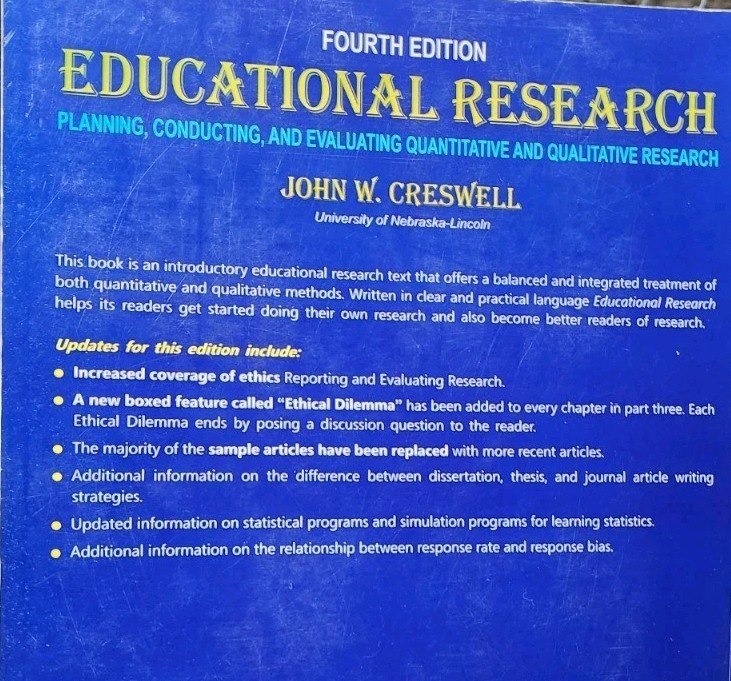 Educational Research: Planning, Conducting, and Evaluating Quantitative a – GOOD