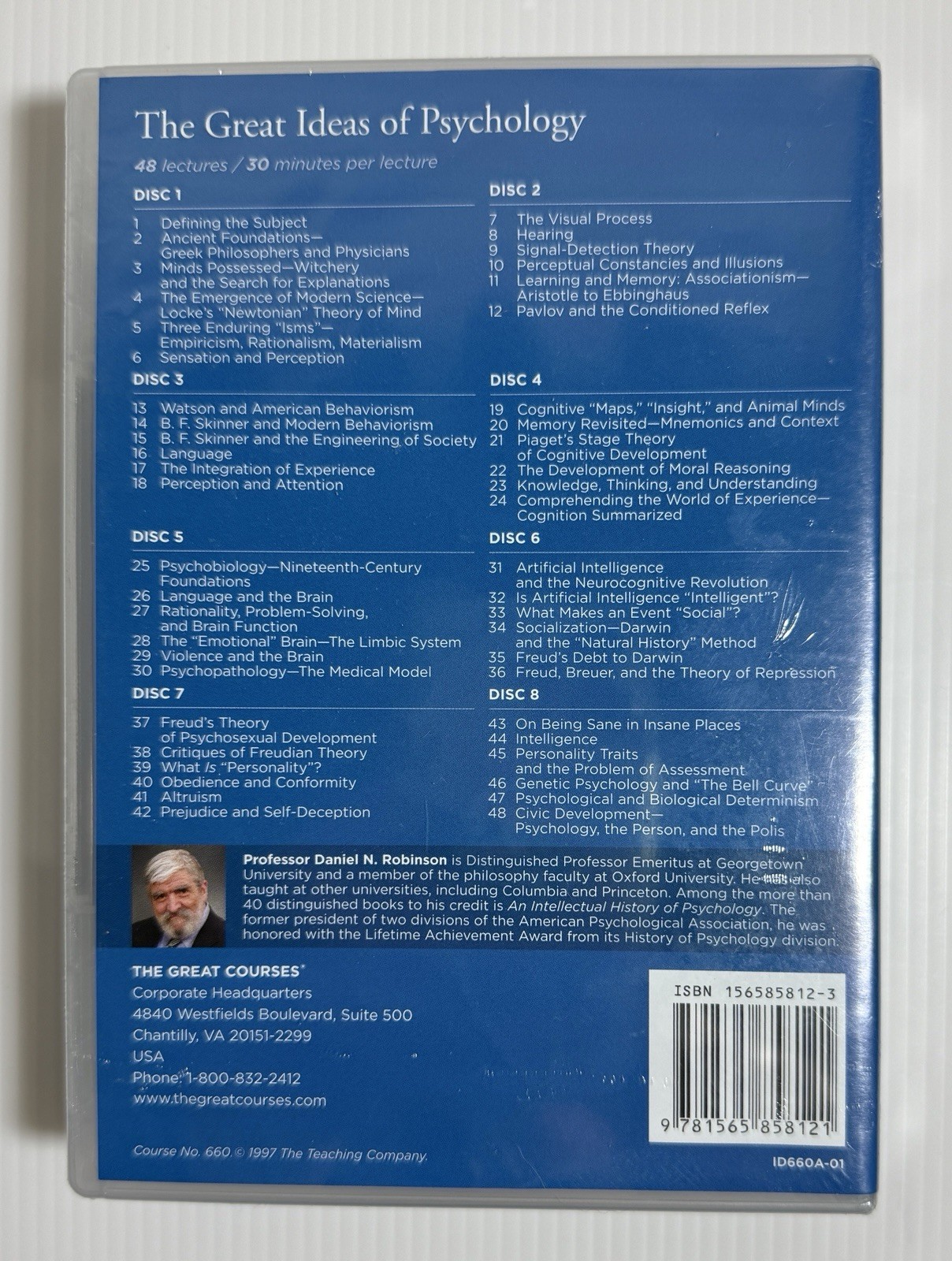 The Great Courses: The Great Ideas of Psychology 8 DVD Set & Guide Book NEW