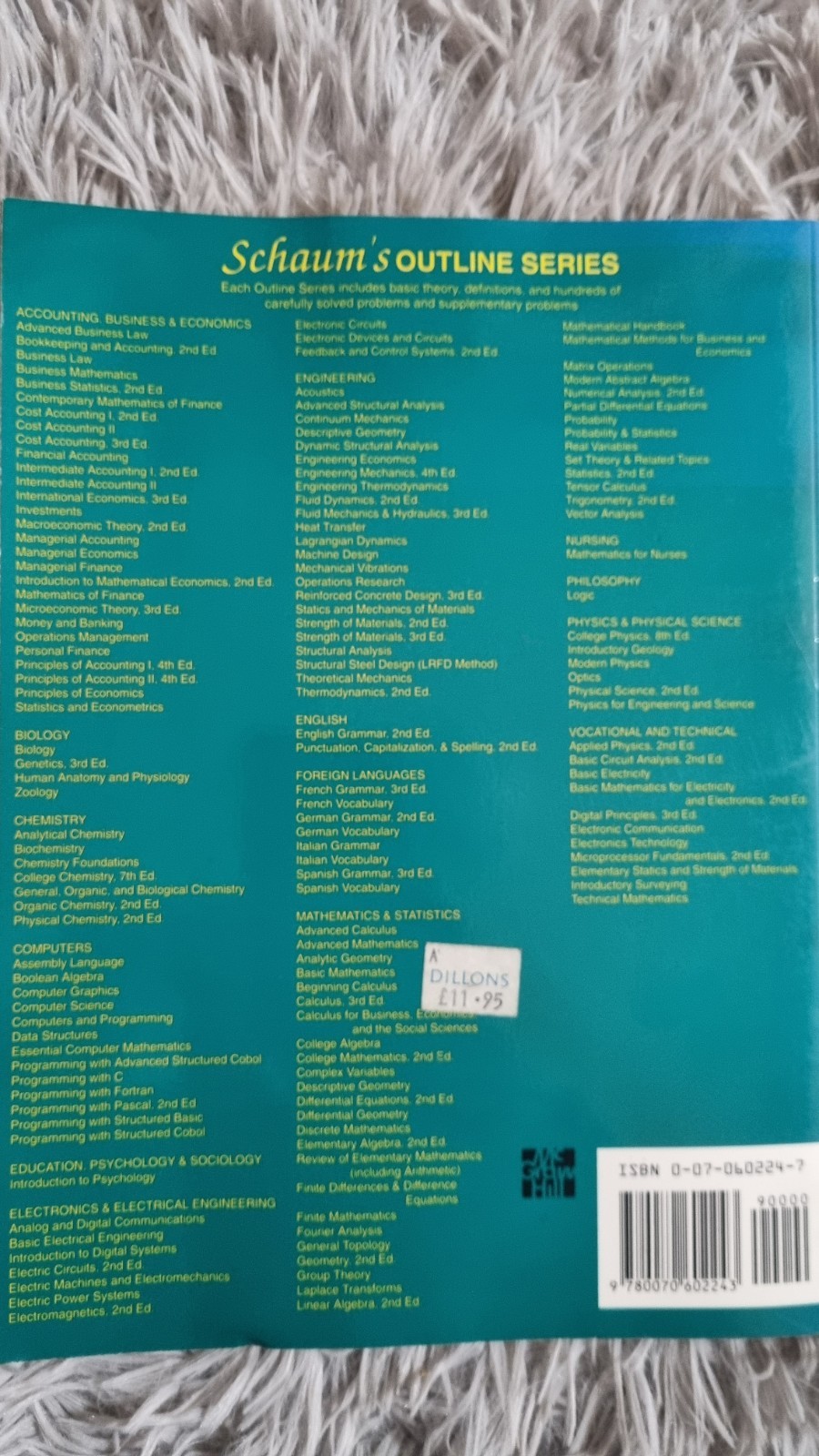 Schaum’s Outline Ser.: Mathematical Handbook of Formulas and Tables by Murray R.