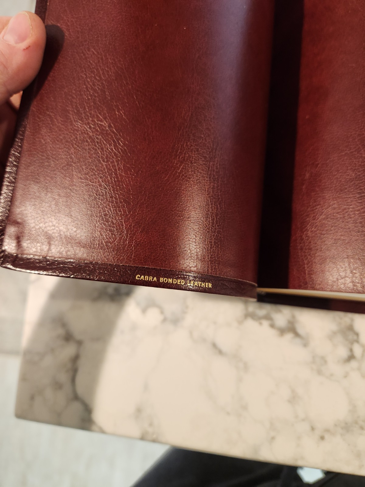 Holy Bible NRSV Minster Text Edition Dark Red Bonded Leather Burgundy Cambridge