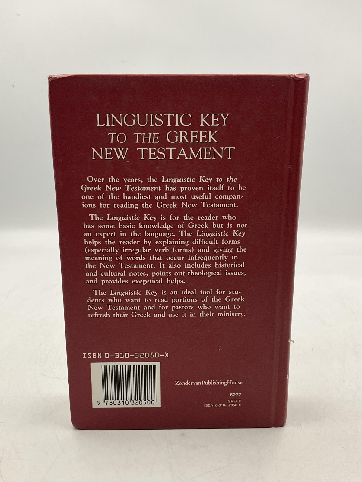 LINGUISTIC KEY TO THE GREEK NEW TESTAMENT Fritz Rienecker 1980 Hardcover