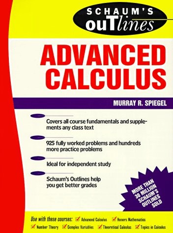 SCHAUM’S OUTLINE OF ADVANCED CALCULUS By Murray R. Spiegel **Mint Condition**