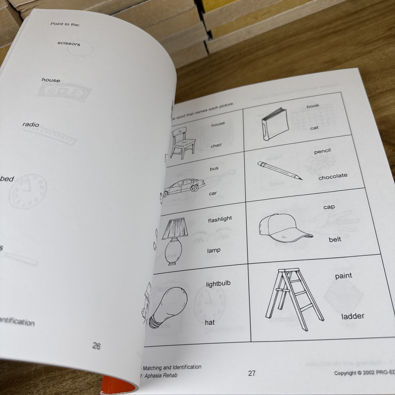WALC 1 APHASIA REHAB WORKBOOK OF ACTIVITIES FOR LANGUAGE By Kathryn J. Tomlin