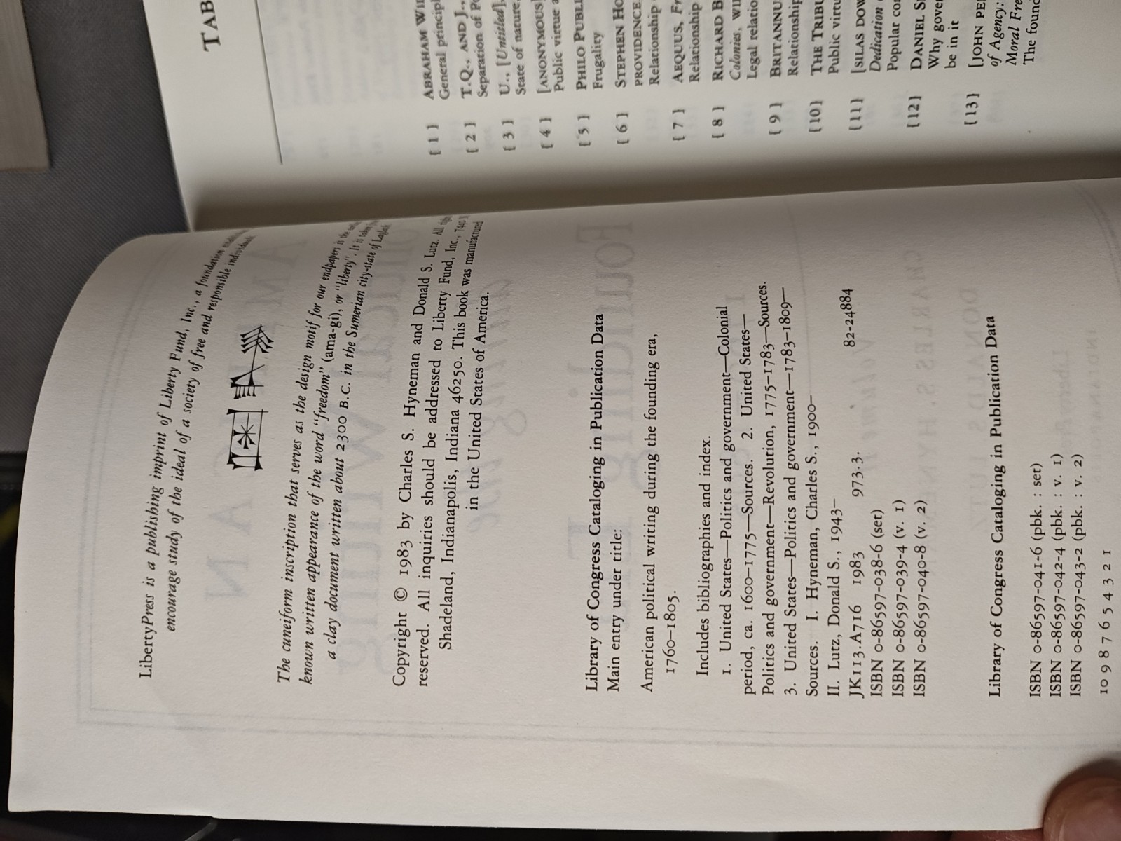 American Political Writing During The Founding Era