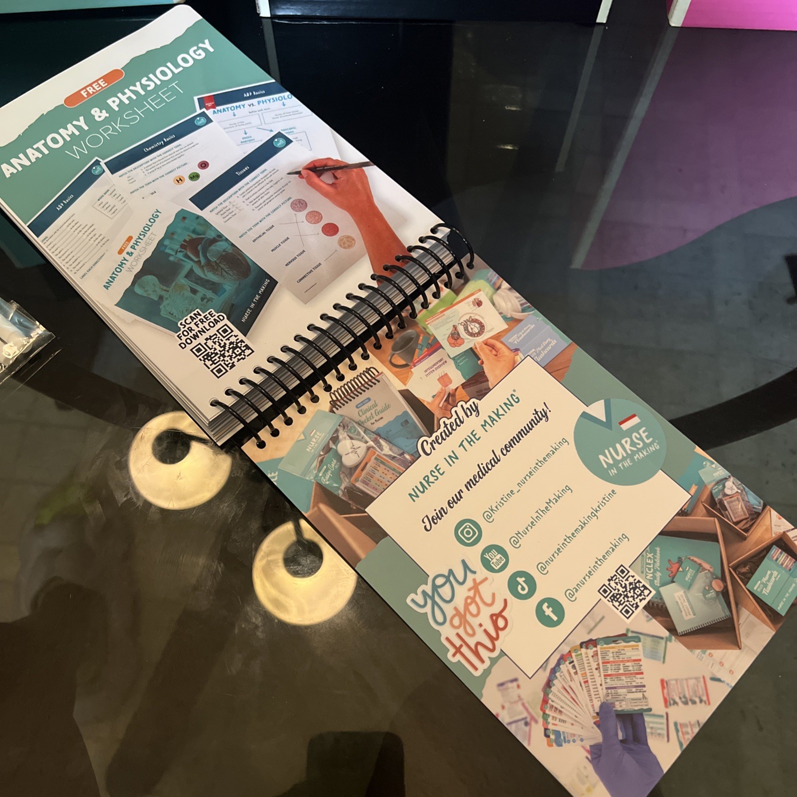 Nurse In The Making Anatomy Label Lab Workbook Laminated Spiral Bound
