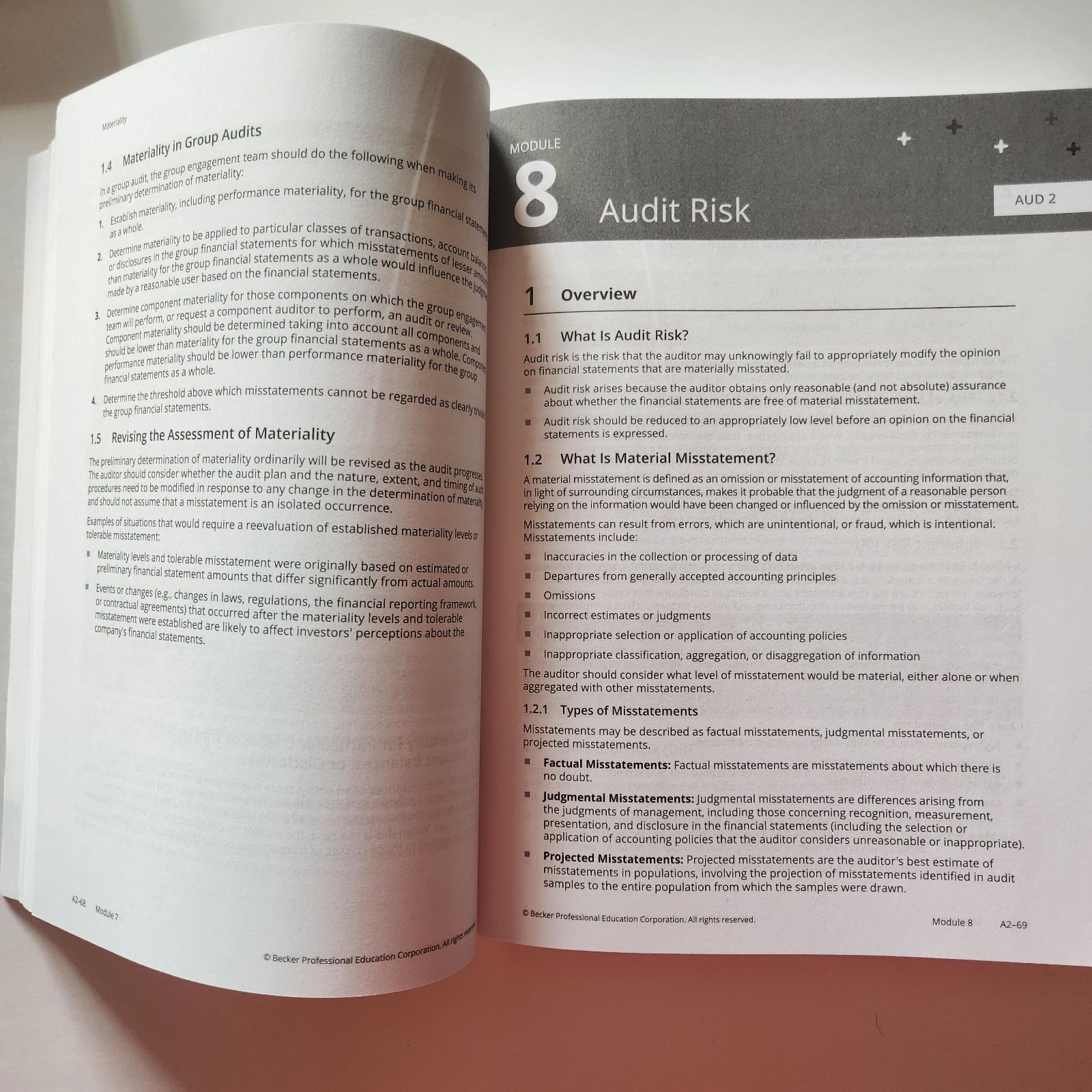 Becker CPA Exam Review AUD Auditing & Atrestation TCP Tax Compliance & Planning