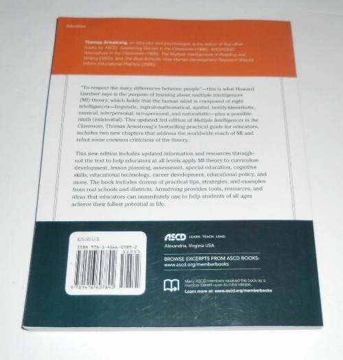 Multiple Intelligences in the Classroom 3rd Edition* Thomas Armstrong Paperback