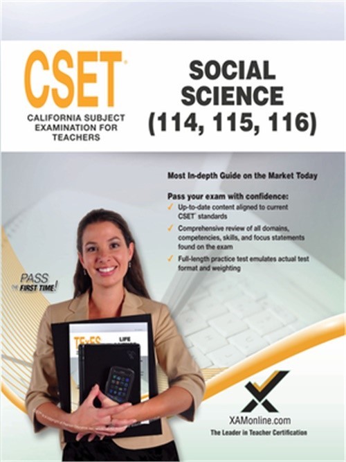 2017 Cset Social Science (114, 115, 116) (Paperback or Softback)