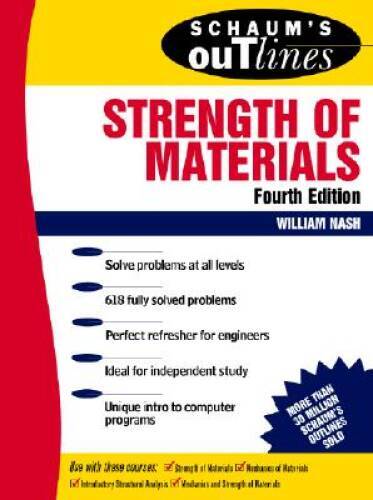 Schaum’s Outline of Strength of Materials 4th Edition – Paperback – GOOD