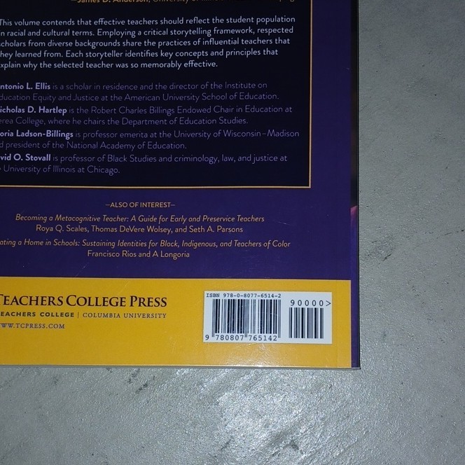 Teachers College Press Teacher Educators as Critical Storytellers Paperback