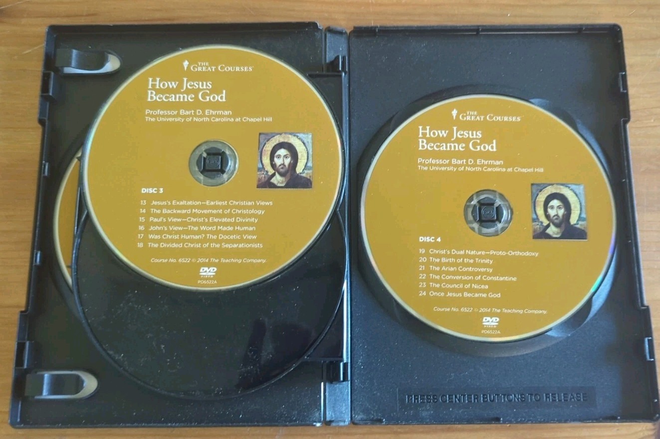 The Great Courses: How Jesus Became God by Bart D. Ehrman (2014, 4-DVD Set)