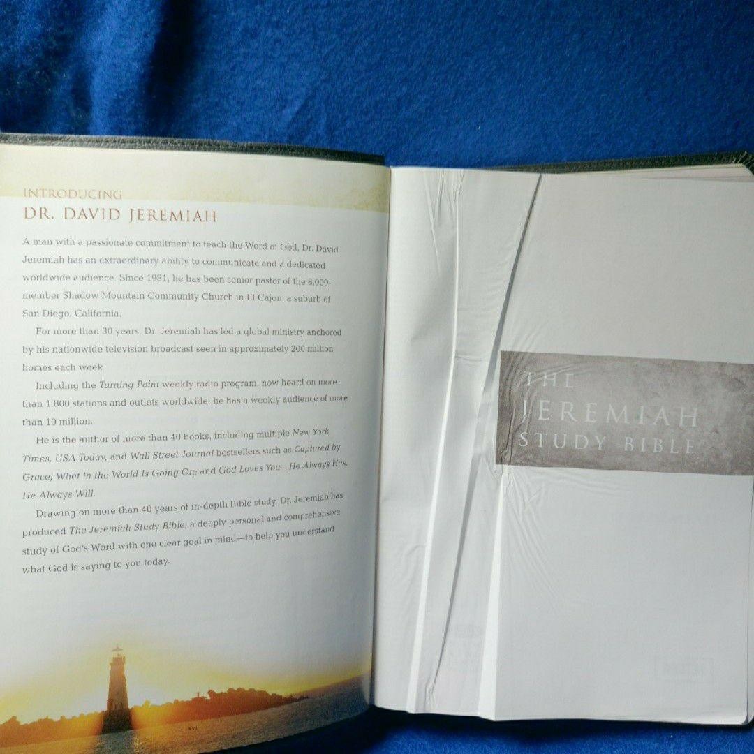 David Jeremiah The Jeremiah Study Bible Hardcover 2013 Worthy Gray Erik Johnson