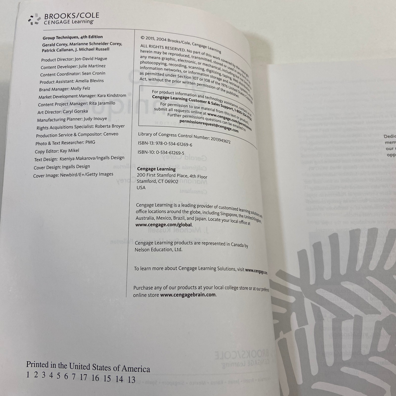 Group Techniques Fourth Edition Corey Callanan Russell Psychology Therapy TPB