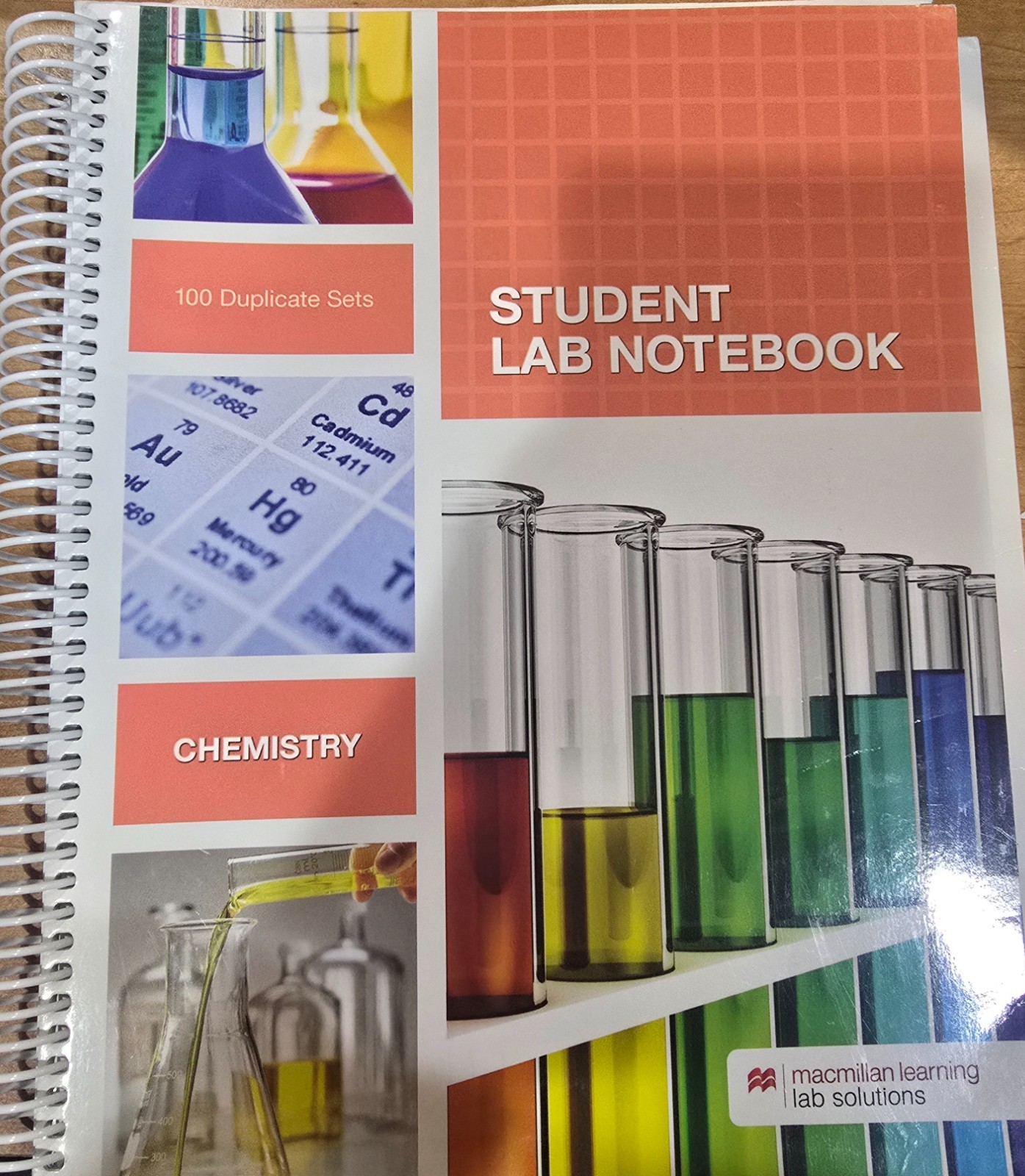Student Lab Notebook: Chemistry – 100 Duplicate Sets by Hayden-McNeil (2024,…