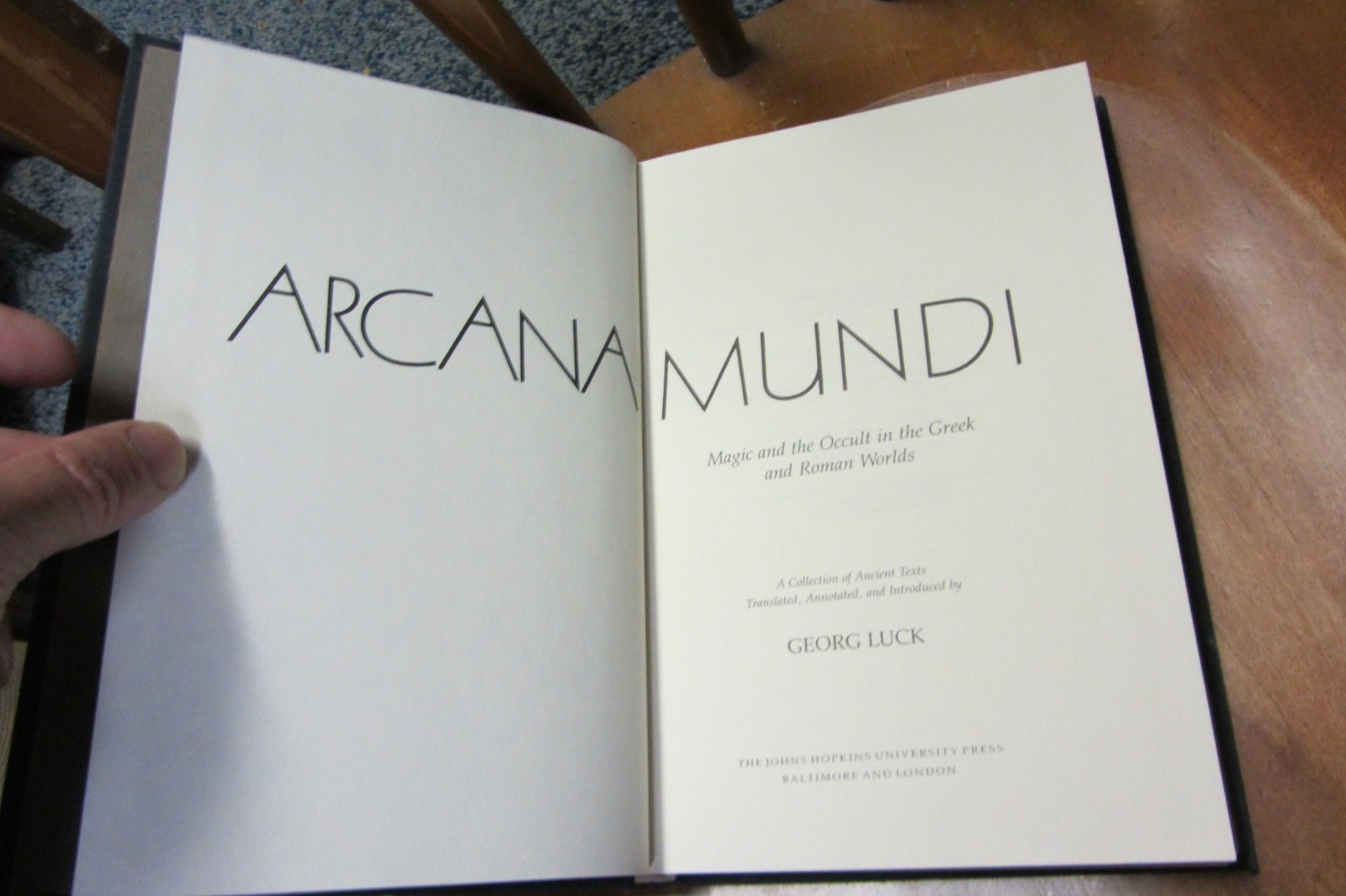 Arcana Mundi HC 1985 Luck 1st ed Occult in Greek Roman World oop Demonology