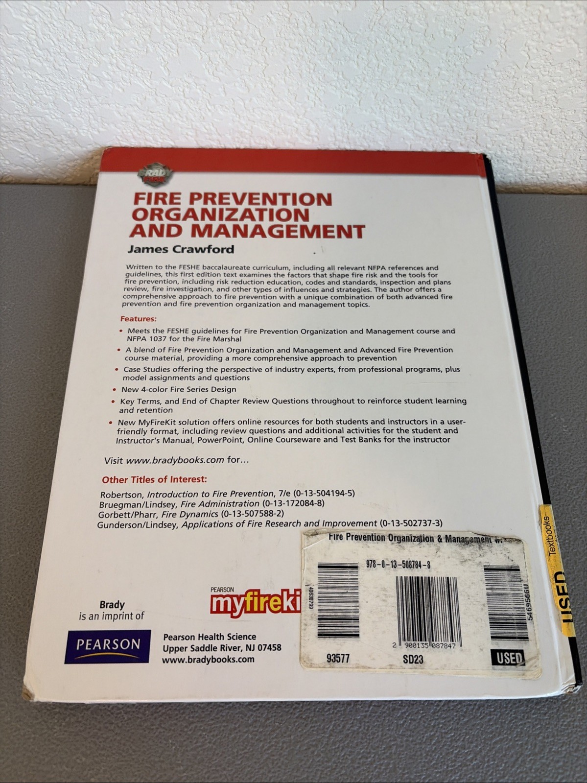 Brady Fire Fire Service Personnel Management Third Edition Hardcover Access Code