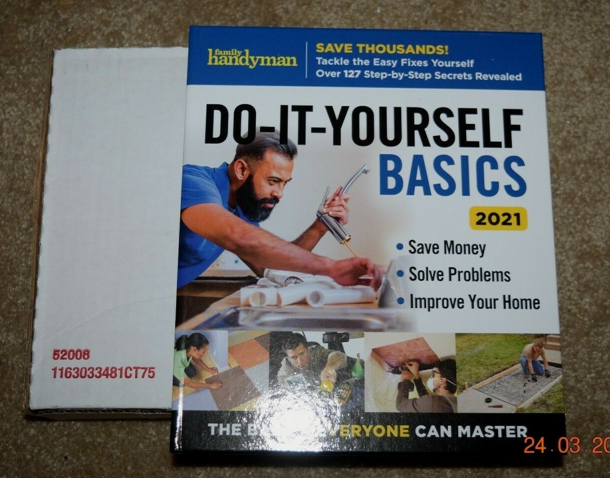FAMILY HANDYMAN: “DO-IT-YOURSELF-BASICS,” 256-Page Hard Cover Book, 2021, New