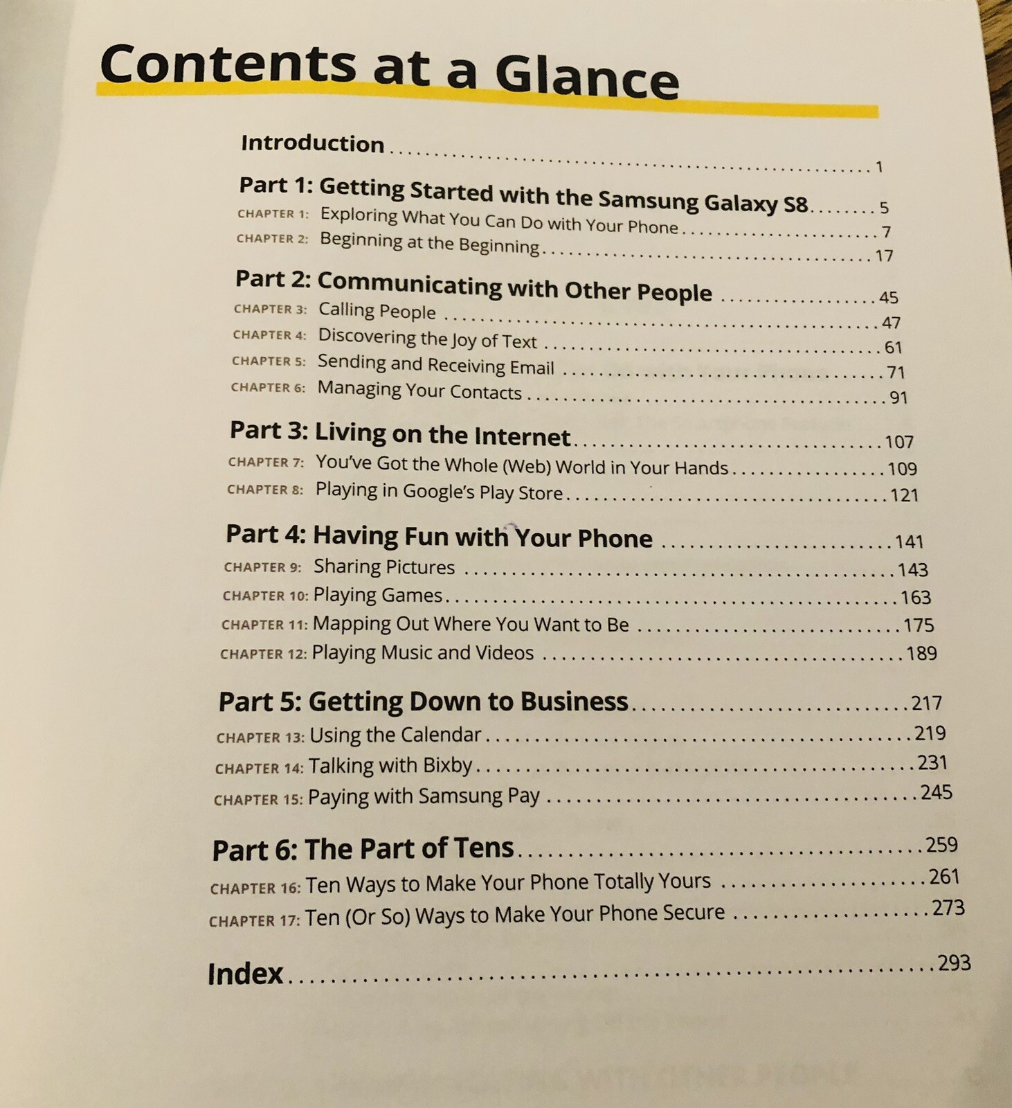 Book – Samsung Galaxy S8 For Dummies, Bill Hughes, 310 Pages