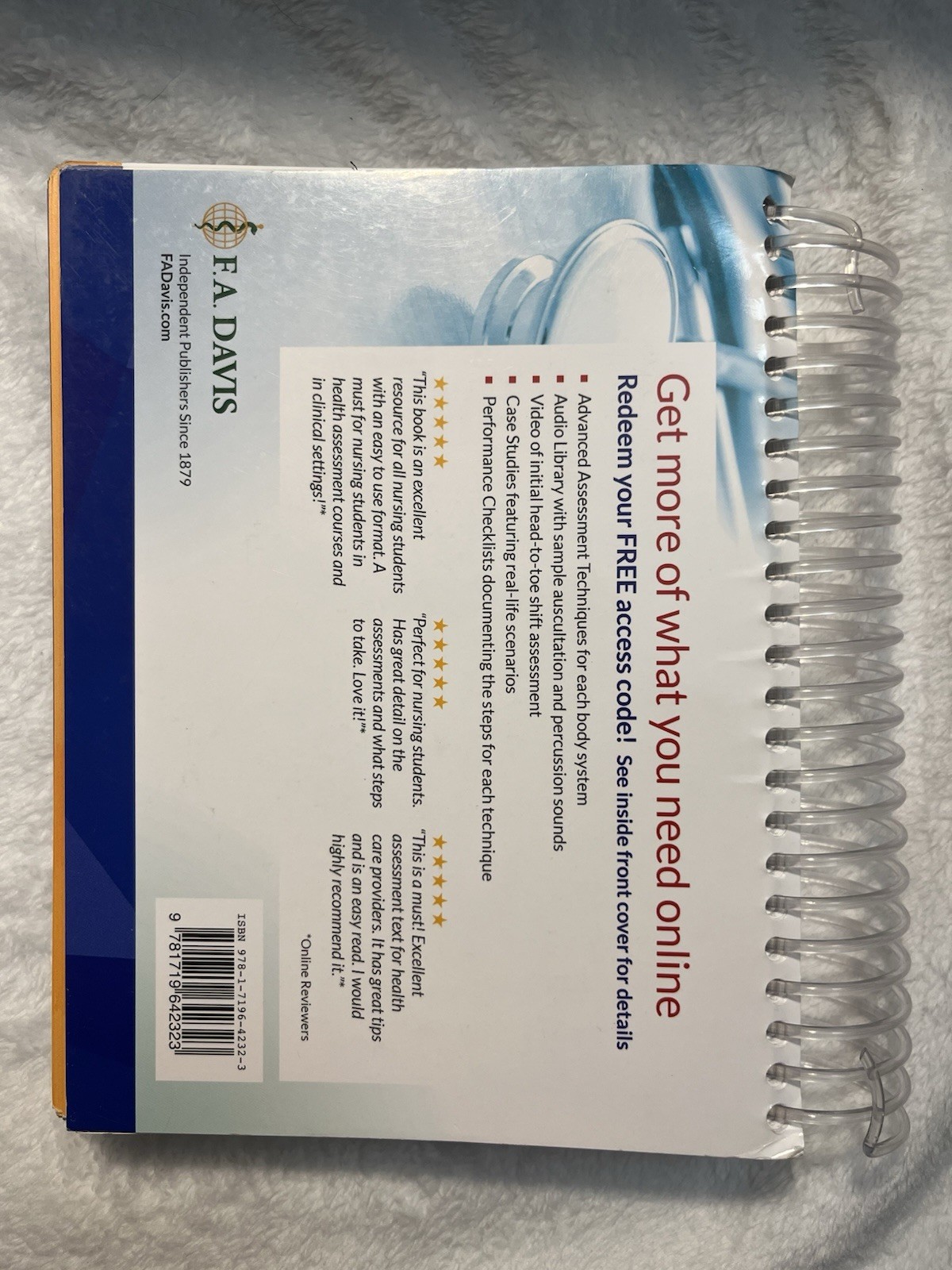 F.A. Davis Essential Health Assessment 2nd Ed Spiral Thompson