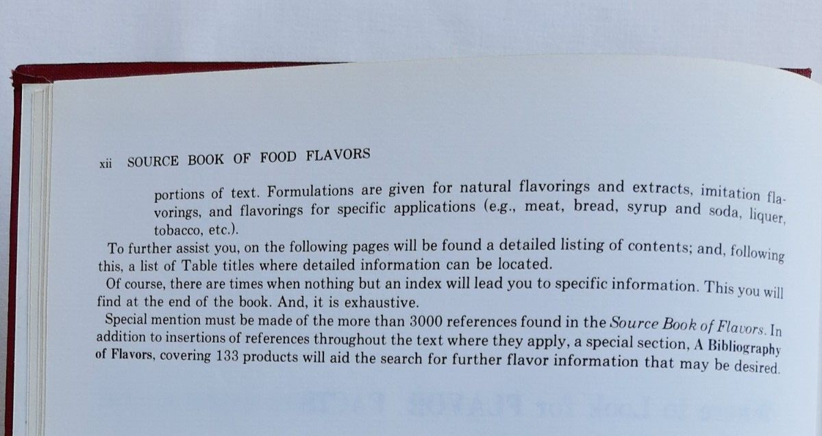 Source Book of Flavors by Henry B. Heath, The AVI Publishing Company, Inc., 1981
