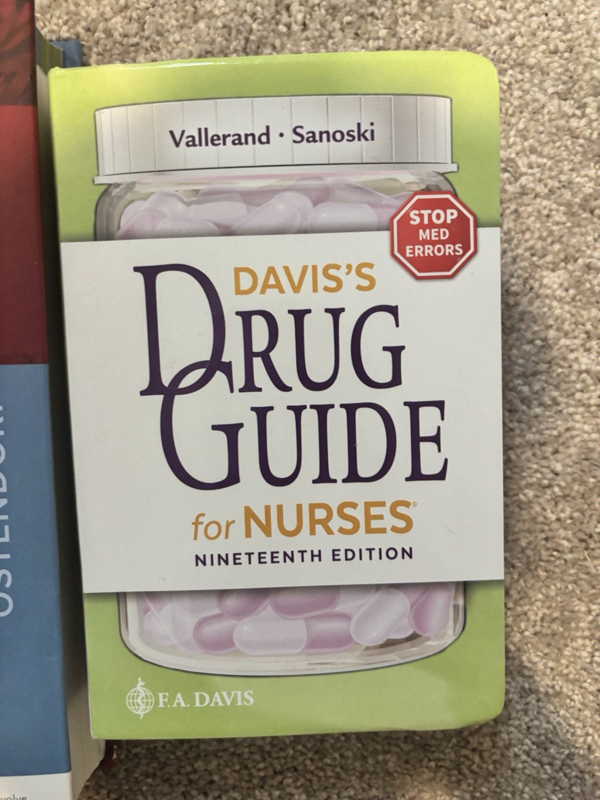 F.A. Davis Davis’s Drug Guide for Nurses 19th Ed Vallerand & Sanoski Book