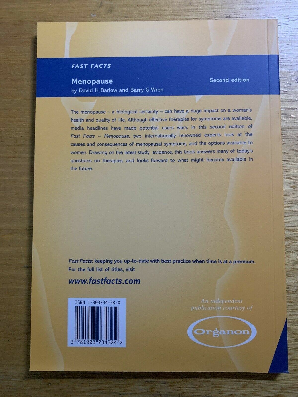 Fast Facts Menopause by David H. Barlow 2nd Ed