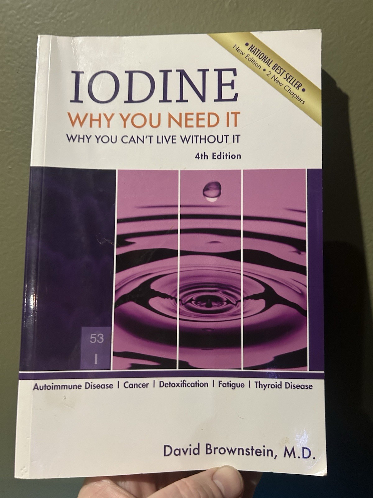 Iodine : Why You Need It, Why You Can’t Live Without It David Brownstein, MD