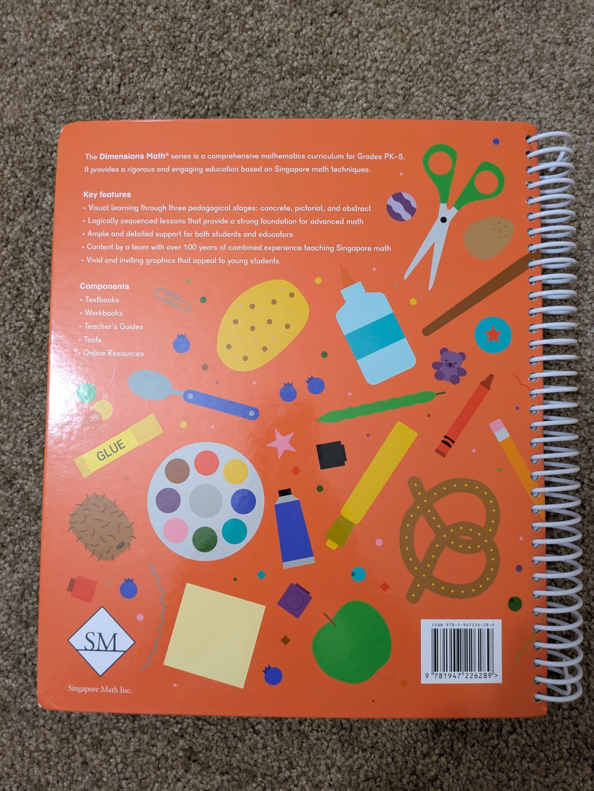Dimensions Math Teachers Guide PKA – Spiral-bound By Singapore Math Inc – GOOD