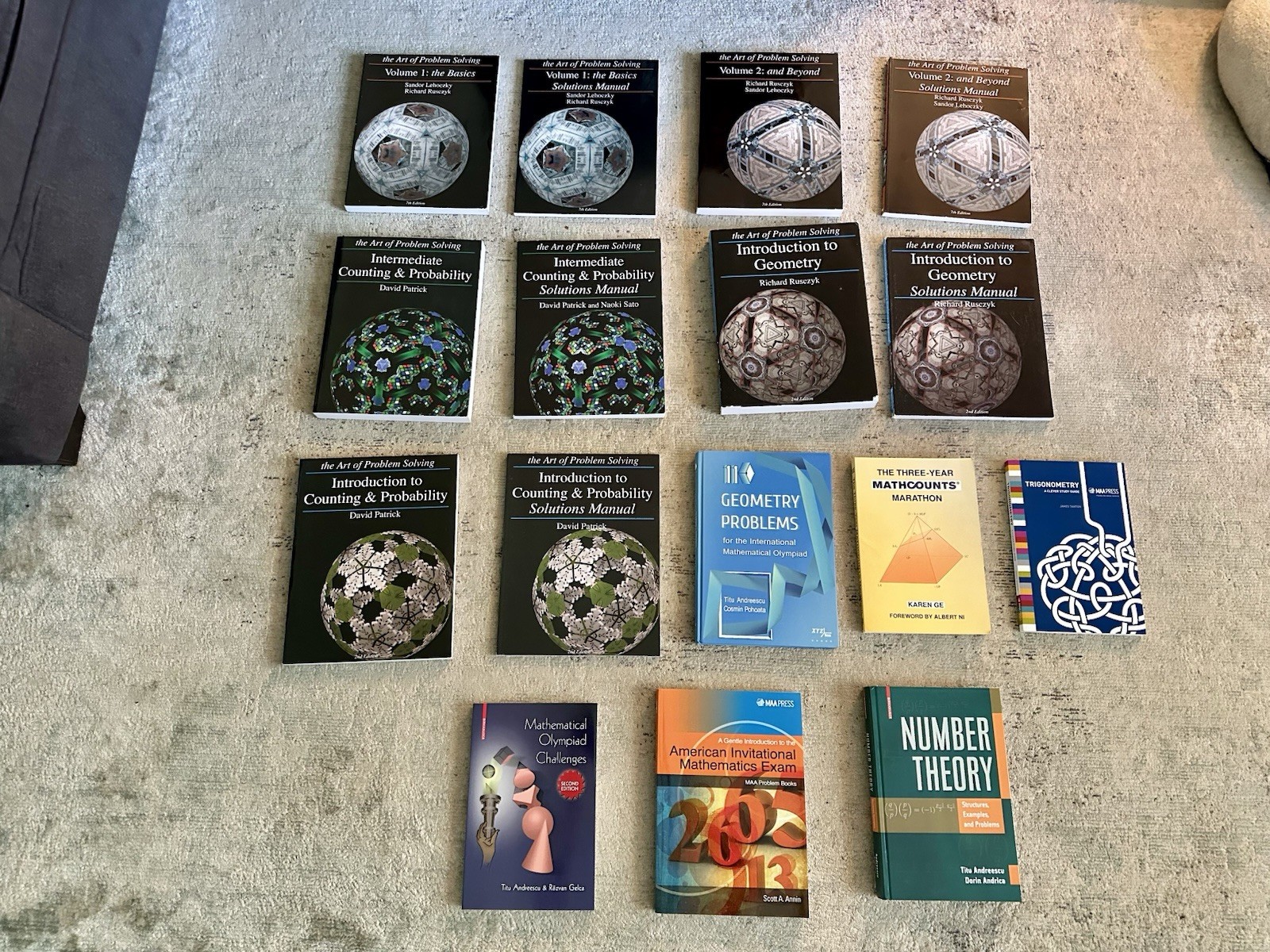 Huge Art of Problem Solving (AoPS) & Advanced Math Olympiad Book Lot – 14 Books