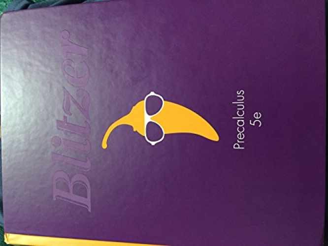 Precalculus (5th Edition) – Hardcover, by Blitzer Robert F. – Acceptable