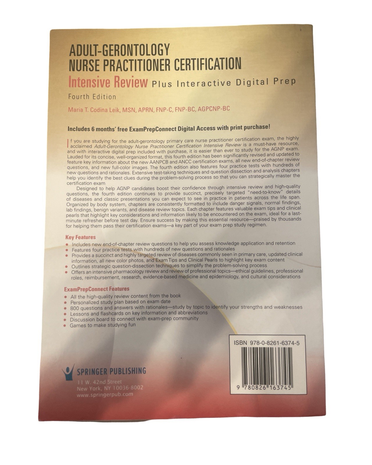 Adult-Gerontology Nurse Practitioner Certification Intensive Review, 4th Edition