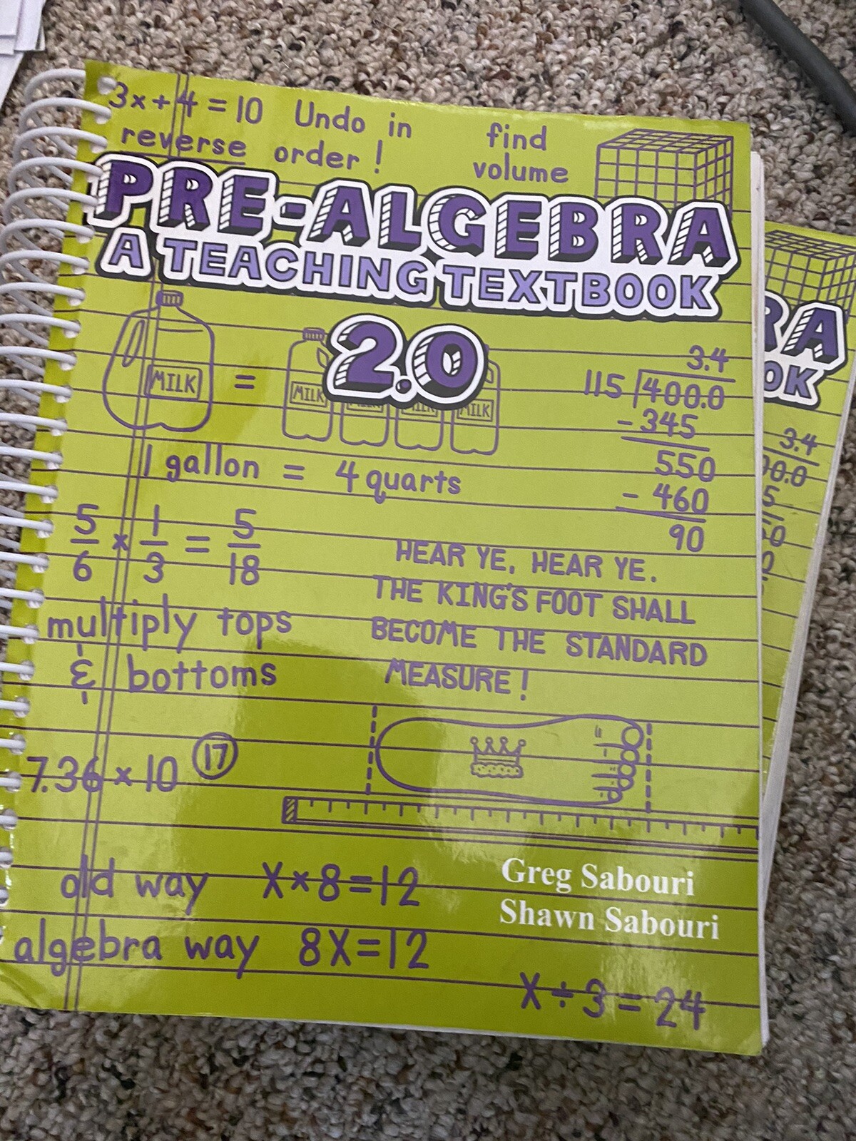 3 Book Lot 2 Pre-Algebra A Teaching Textbook 1 Answer Key & Test Bank New Other