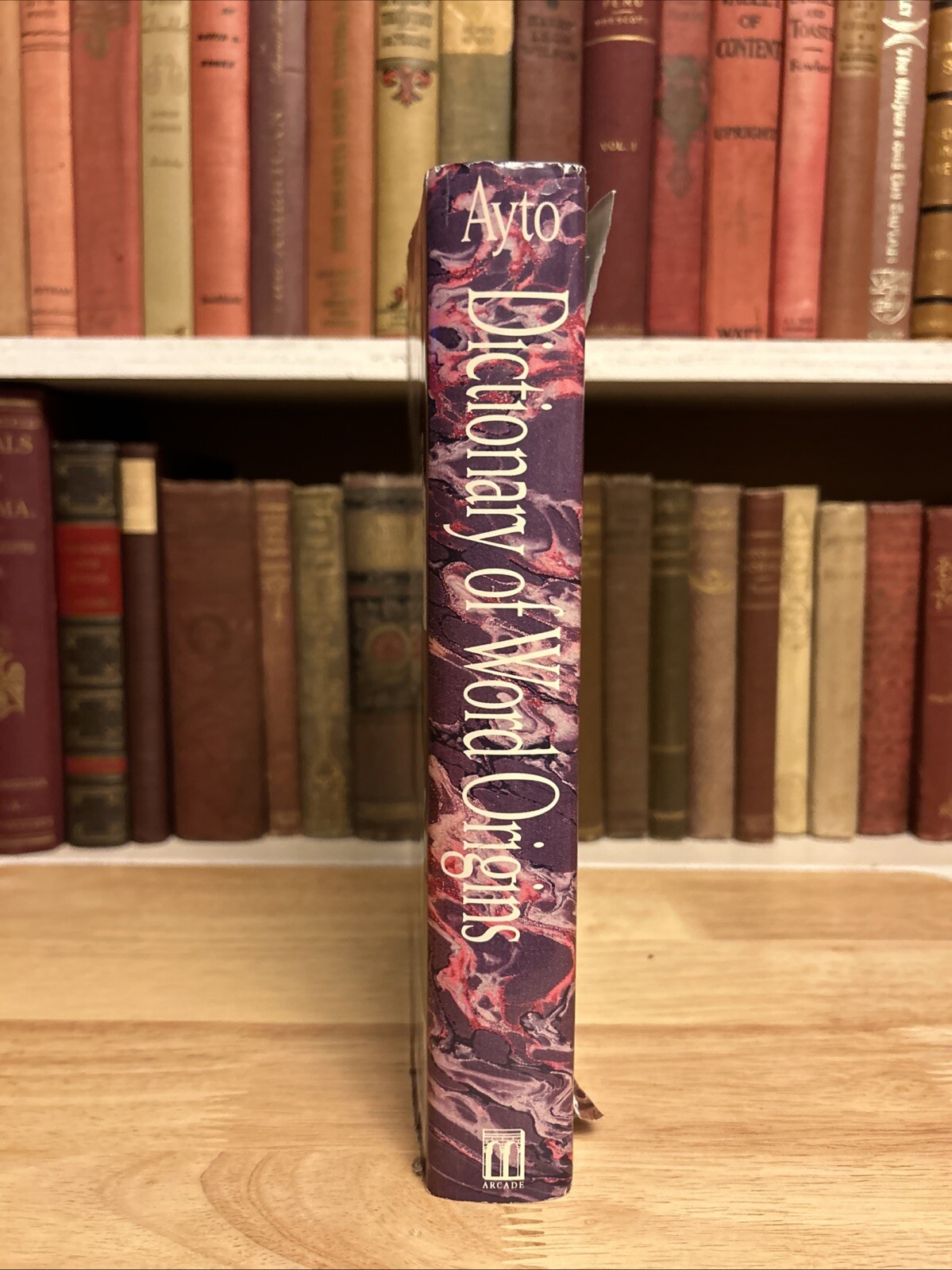 Arcade Dictionary of Word Origins by John Ayto. Arcade Publishing 1990 HCDJ