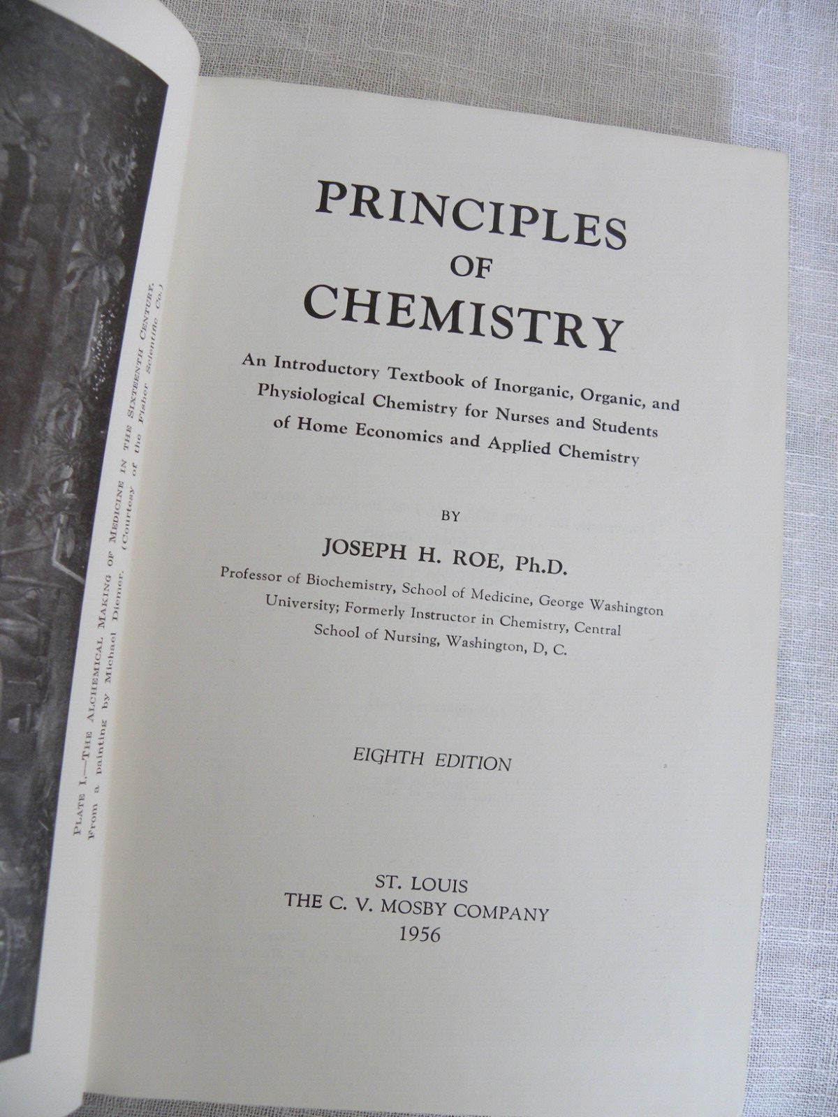Principles Of Chemistry – Joseph H Roe – 1956 – 8th Edition – 480 Pages