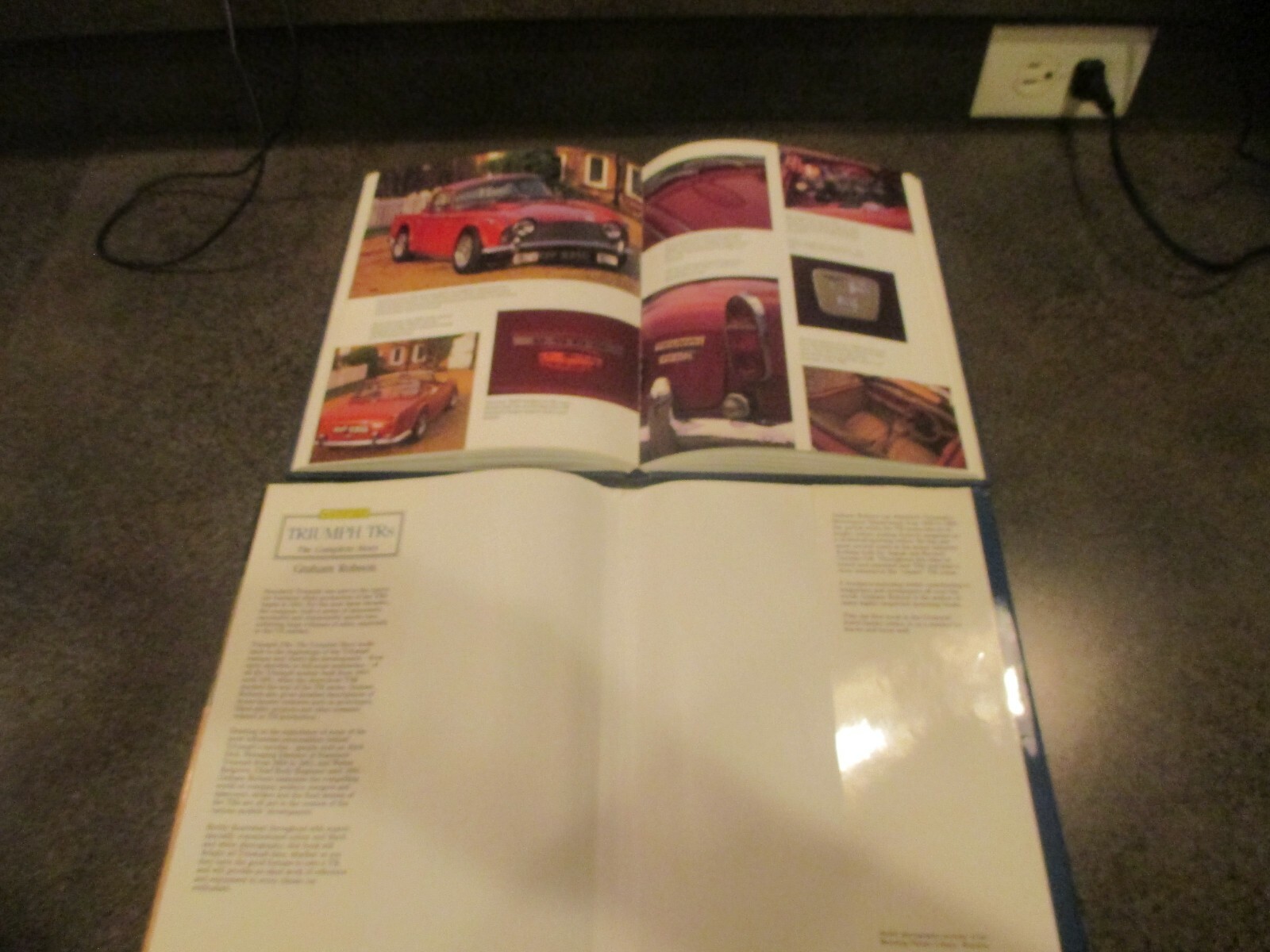 Nice Used “Triumph TRs the Complete Story” by Graham Robson,Crowood Press 1st Ed