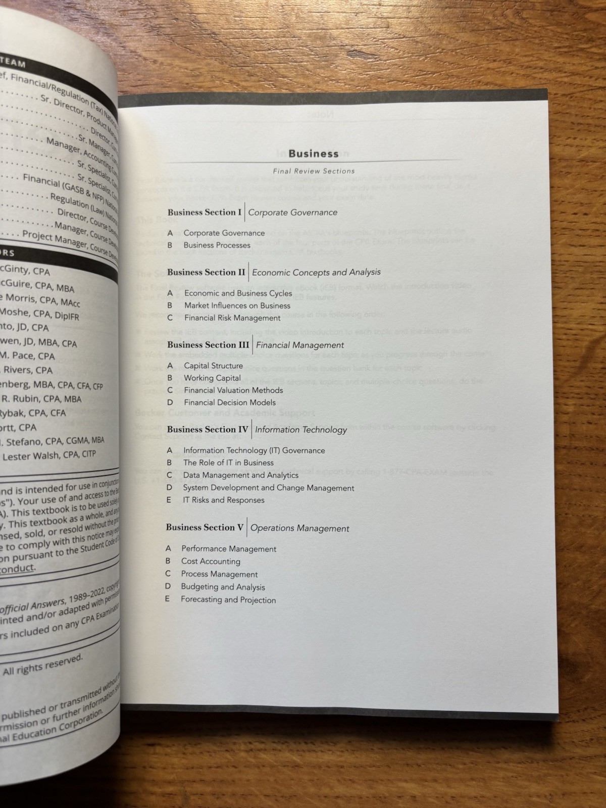 Becker Professional Education CPA Exam Review – V 4.1 Business Final Review…