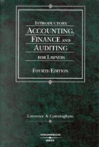 Introductory Accounting, Finance, And Auditing For Lawyers